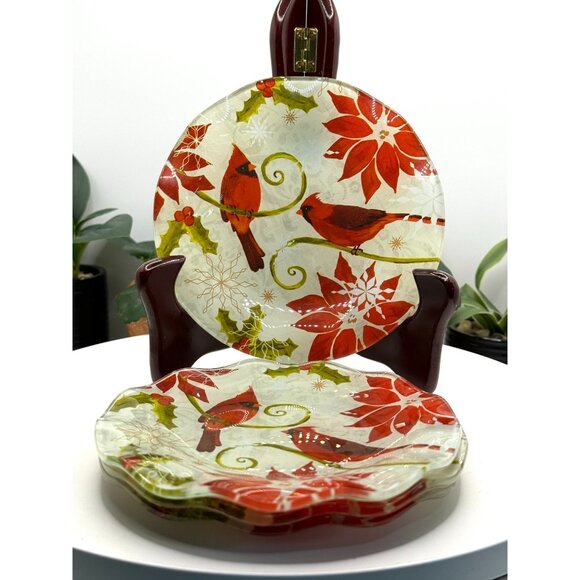 Pfaltzgraff Magical Season Set Of 4 Ruffled Appetizer Plates - Picture 6 of 10